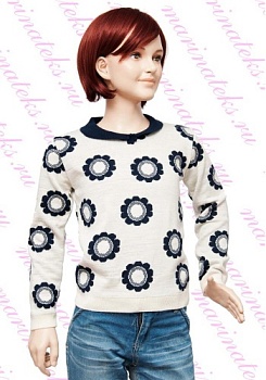 Состав: 
100% пан.
	Свитер для девочек.
