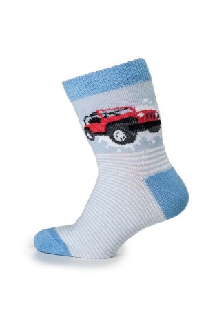  Состав: 
Хлопок: 66%, 
ПА: 22%, 
ПП: 10%, 
Эластан: 2%.
	Детские носки для мальчика с двойным бортом и компьютерным рисунком.
