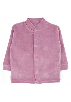 Состав:
Велюр
Хлопок 100%
	Кофточка детская велюровая, на кнопках, с манжетами на рукавах.