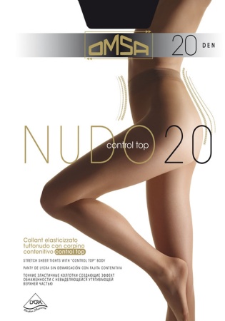 Состав: 
Полиамид 81%, 
Эластан 19% 
	Тонкие прозрачные эластичные колготки, создающие эффект обнажённости, с невидимой утяжкой в верхней части. Без шортиков. Комфортные плоские швы, гигиеническая ластовица и невидимые мыски.