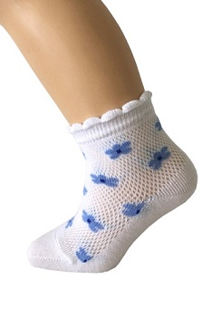 Состав:
Хлопок 81%
Полиамид 17%
Эластан 2%
	Носки летние с перфорацией и компьютерным рисунком для мальчиков и девочек. 