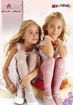 Состав: 
Полиамид 84%, 
Эластан 16% 
	Детские колготки с рисунком 