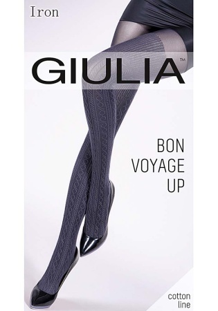 Состав:
Полиамид 55%, 
Хлопок 41% , 
Эластан 4% 
	Теплые фантазийные колготки, с комфортными плоскими швами, ластовицей и широким поясом, снизу имитация хлопковых ботфорт с узором 