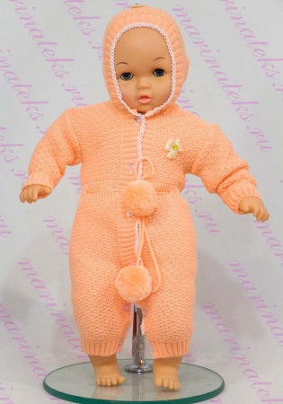  Комбинезон боди с капюшоном и пинетками (для мальчиков и девочек). Набор из 2 предметов (комбинезон, пинетки)
Состав:100% пан
