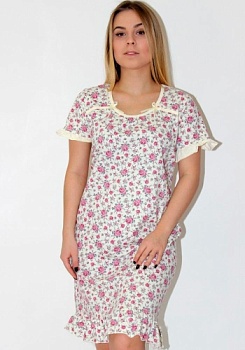 Состав:
Хлопок 100%
	Сорочка женская.