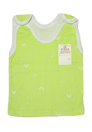 Состав:
Кулирка
Хлопок 100%
	Майка детская на кнопках.