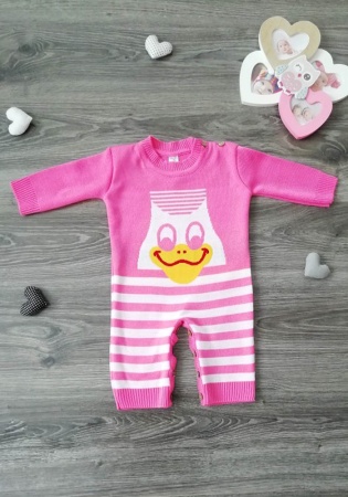 Состав:
ПАН 100%
	Детский вязаный комбинезон 