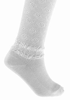 Состав:
Хлопок 85%, 
ПА 10%, 
Эластан 5%
	Детские колготки с ажурным эффектом состоят из экологически чистых материалов. Приятная на ощупь ткань исключит риск возникновения аллергии или раздражения при соприкосновении с нежной детской кожей. Прост