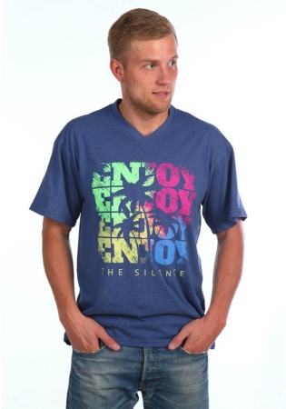 Состав: 
Кулирка
Хлопок 100%
	Футболка мужская прямая с V-образным вырезом.