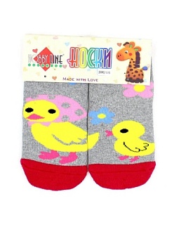 Состав:
Хлопок 80% 
Полиэстер 17%
Эластан 3% 
          Детские носки с махрой внутри, с рисунком 
