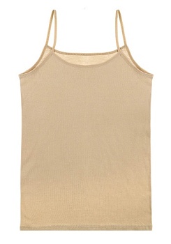 Состав:
Хлопок 95%
Эластан 5%
   Женская майка на тонких бретелях. 