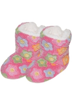 Состав:
Акрил 95%,
Эластан 5%
	Детские сапожки с мехом внутри, на резиновой подошве, расцветка 