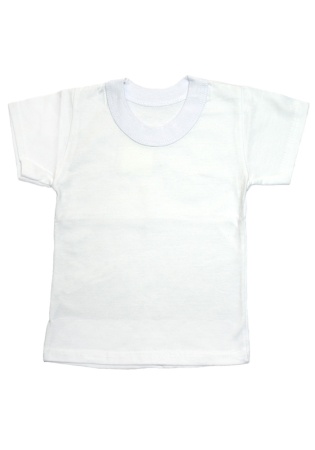 Состав:
Кулирка
Хлопок 100%
	Детская футболка белая. 