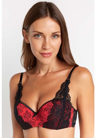 Состав:
Эластичное полотно
ПА 85%,
ПУ 15%
Кружево
ПА 90%,
ПУ 10%
	Бюстгальтер формы 