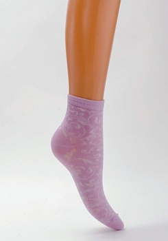 Состав: 
Бамбук 67%, 
Полиамид 31%, 
Эластан 2%
	Женский ажурный носок из бамбука.