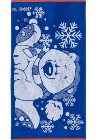 Ткань: Махра
Состав: 
Хлопок 100% 
Размер: 50х90
	Полотенце махровое гладкокрашеное «New year bear» производится из 100% натурального сырья и обладает высокой впитывающей способностью. Стойкость окраски и специальная противоусадочная технология 