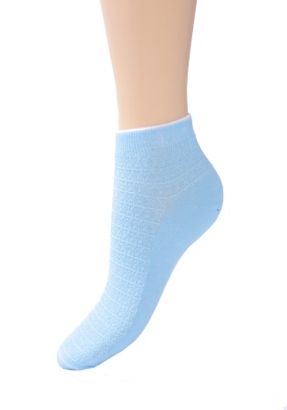 Состав:
Хлопок 80%
Полиамид 15%
Эластан 5%
	Укороченные носки с рельефным рисунком. 