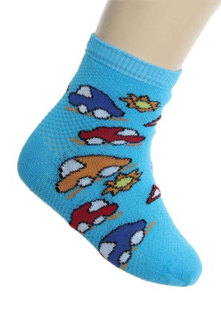 Состав:
Хлопок: 64%, 
ПА: 34%, 
Эластан: 2%.
	Носки детские.