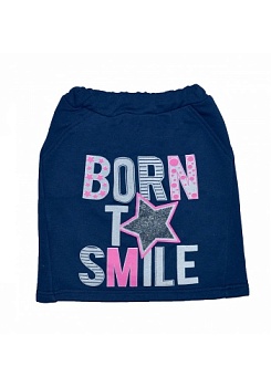 Состав:
Футер петля
	Модная юбка с карманами, мягкая ткань без начеса с большой яркой блестящей звездочкой.  Комфортная ткань футер петля для ежедневной носки круглый год.