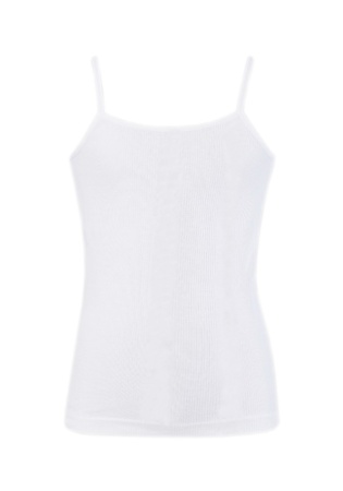 Состав:
Хлопок 95%
Эластан 5%
	Удобная майка для девочки на тонких бретелях. 