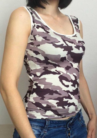 Состав:
Масло 
ПЭ 100%
	Женская  майка.