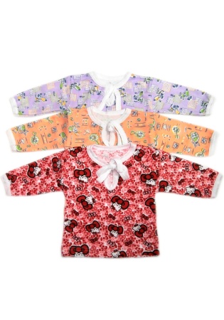 Состав:
Хлопок 100%
	Кофта на завязках с длинным рукавом. Ткань: Футер.