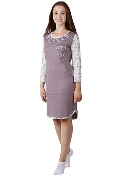 Состав:
Кулирка
Хлопок  100%
	Ночная женская сорочка 