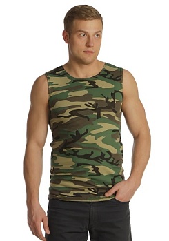 Состав:
Кулирка
Хлопок 100%
	Майка мужская прилегающего силуэта на широких бретелях. Низ изделия обработан швом в подгибку. 