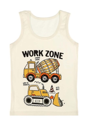 Состав:
Хлопок 100%
	Детская майка для мальчика. 