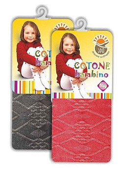 Состав:
Хлопок 75%,
Полиамид 20%
Эластан 5%
	Колготки детские двухслойные из хлопковой пряжи двойного кручения, с набивным рисунком, однотонные, плоские швы, укрепленные пятка и мысок.