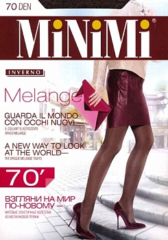 Состав: 
Полиамид 78%,             
Эластан 22%
	Матовые эластичные колготки, плотностью 70 ден, из меланжевой пряжи с комфортным поясом, плоским швом, гигиеничной ластовицей, усиленным мыском.