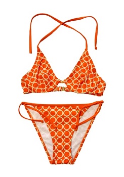 Состав:
Эластичное полотно
ПА 80%,
ПУ 20%
	Купальник раздельный. Состоит из бюстгальтера и трусов. Выполнен из классической купальной ткани.