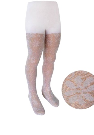 Состав:
Полиамид 90%
Эластан 10%
	Детские колготки с узором. 