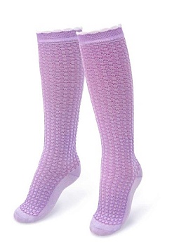 Состав: 
Хлопок 85%, 
ПА 12%, 
Эластан 3%
	Детские получулки из хлопка. Рельефный рисунок, борт с рюшкой.