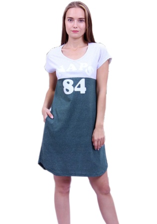 Состав: 
Хлопок 100% 
	Женская туника. 

Обратите внимание: расцветка товара на сайте может отличаться от фактической расцветки. Оптовый склад оставляет за собой право поставить товар любого цвета, который имеется на данный момент.	