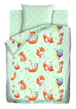 Ткань: Бязь 
Состав: Хлопок 100%
Комплект постельного белья  