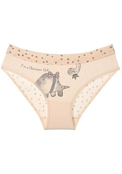 Состав:
Хлопок 95%
Эластан 5%
	Детские трусы- слипы для девочки, украшены рисунком. 