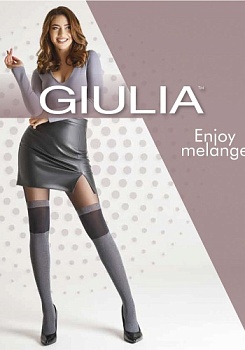 Состав:
Полиамид 70%
Полиэстер 18%
Эластан 12%
     Матовые фантазийные колготки с оплетенным эластаном, плотностью 60 ден, с ластовицей, широким поясом и усиленными плоскими швами. У модели тонкий верх, а снизу имитация непрозрачных меланжевых голь