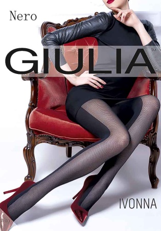 Состав:
Полиамид 89%
Эластан 11%
	Непрозрачные фантазийные колготки из микрофибры с оплетенным эластаном, плотностью 60 ден, с укрепленным мыском, ластовицей, широким поясом и плоским швом. Фронтальная часть модели выполнена из прозрачного тюля 