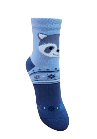 Состав:
Хлопок 67%
Полиамид 25%
Полипропилен 7%
Эластан 1%
	Зимние носки с плюшевым следом для мальчиков. Рисунок 