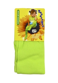 Состав:
Хлопок 74%
Полиамид 24%
Эластан 2%
	Детские однотонные колготки. 