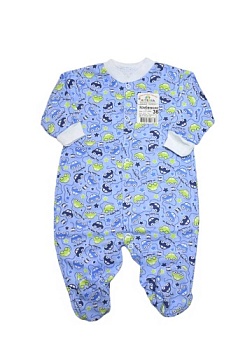 Состав:
Футер
Хлопок 100%
	Детский комбинезон с длинным рукавом на кнопках. 