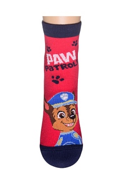 Состав:
Хлопок 62%
Полиамид 21%
Полипропилен 15%
Эластан 2%
     Детские демисезонные носки красного цвета с персонажем Гонщик из коллекции 