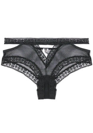 Состав: 
Нейлон 90%  
Эластан 10%
	Женские трусы-слипы из эластичой сетчатой ткани. 