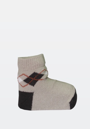 Состав: 
Хлопок 80%, 
Полиамид 18%, 
Эластан 2%
	Ясельные демисезонные носки на мальчиков.