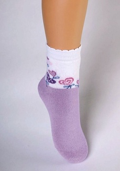 Состав: 
Хлопок 86%, 
Полиамид 13%, 
Эластан 1%
	Плюшевые носки с рисунком для девочки.