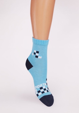 Состав:
Хлопок: 85%, 
Полиамид: 14%, 
Эластан: 1%.
	Демисезонные носки, подходят для занятий спортом.