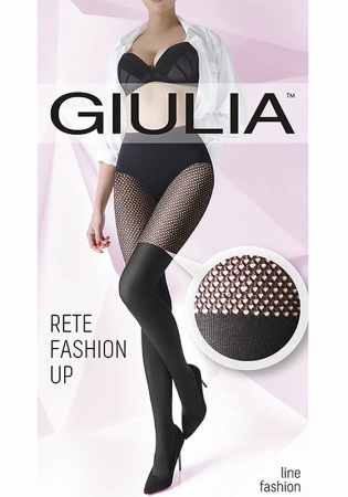 Состав: 
Полиамид 95%, 
Эластан 5%
	Матовые фантазийные колготки из микрофибры плотностью 100 ден с х/б ластовицей, широким поясом, усиленными плоскими швами. У модели ажурный верх 