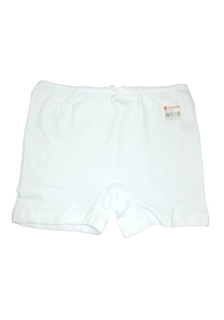 Состав:
Хлопок 95%
Эластан 5%
	Детские однотонные трусы- шорты для девочки, украшен бантиком. 