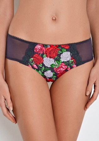 Состав:
Эластичное полотно
ПА 85%
ПУ 15%
Эластичная сетка
ПА 88%
ПУ 12%
Эластичное кружево
ПА 90%
ПУ 10%
Ластовица
Хлопок 100%
	Трусики-боксеры выполнены из эластичного принтованного полотна, эластичной сетки и кружева, декорированы эласти